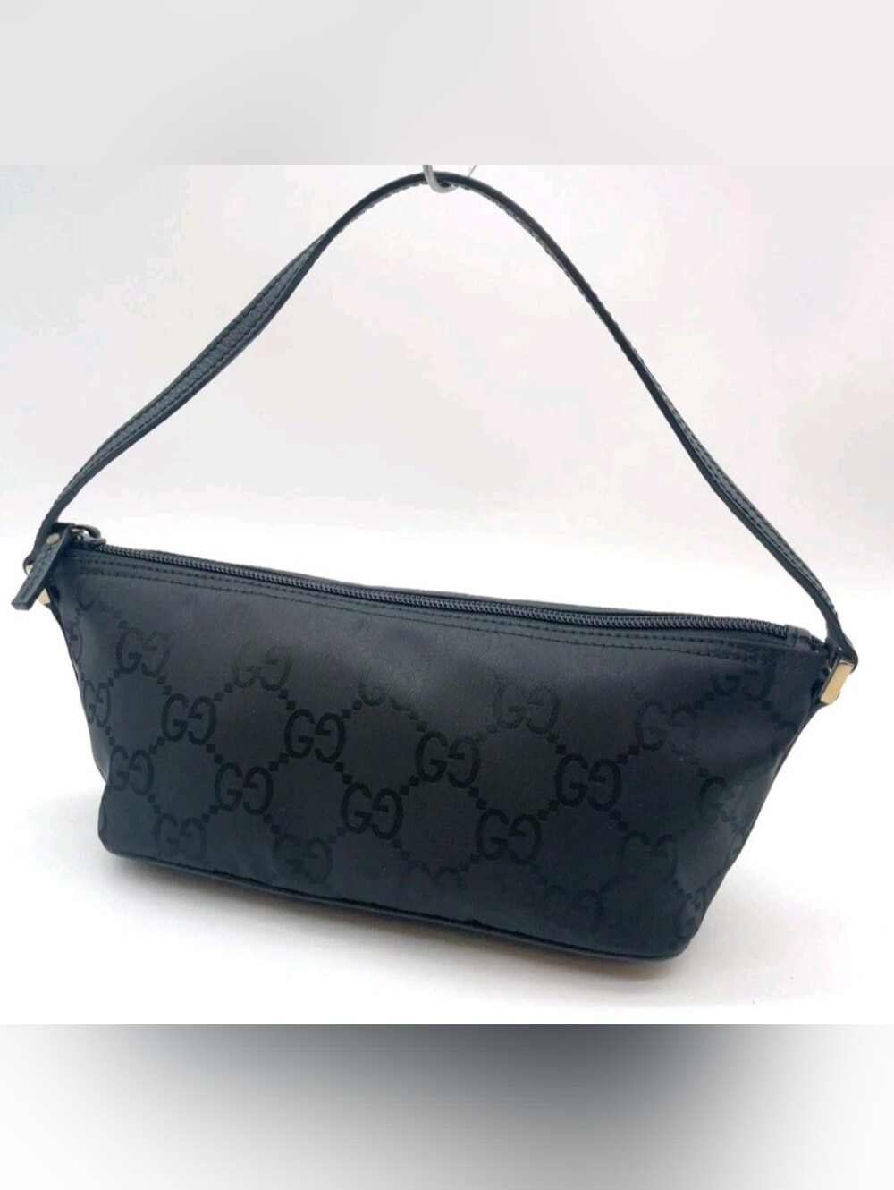 Gucci Black GG Monogram Shoulder Bag - Picture 1 of 16